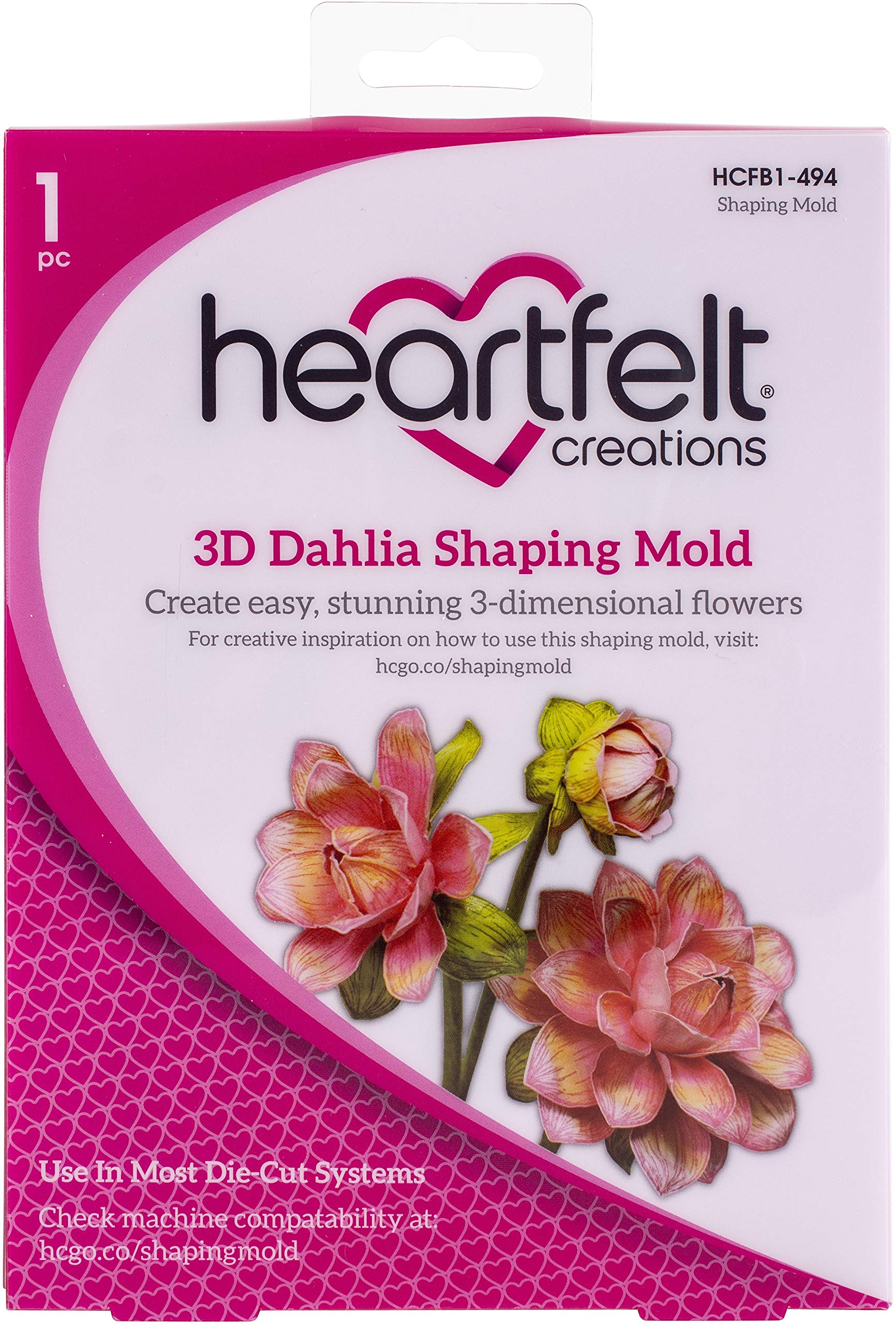 Heartfelt CreationsShaping Mold Dahlia, Dazzling Dahlia-3D