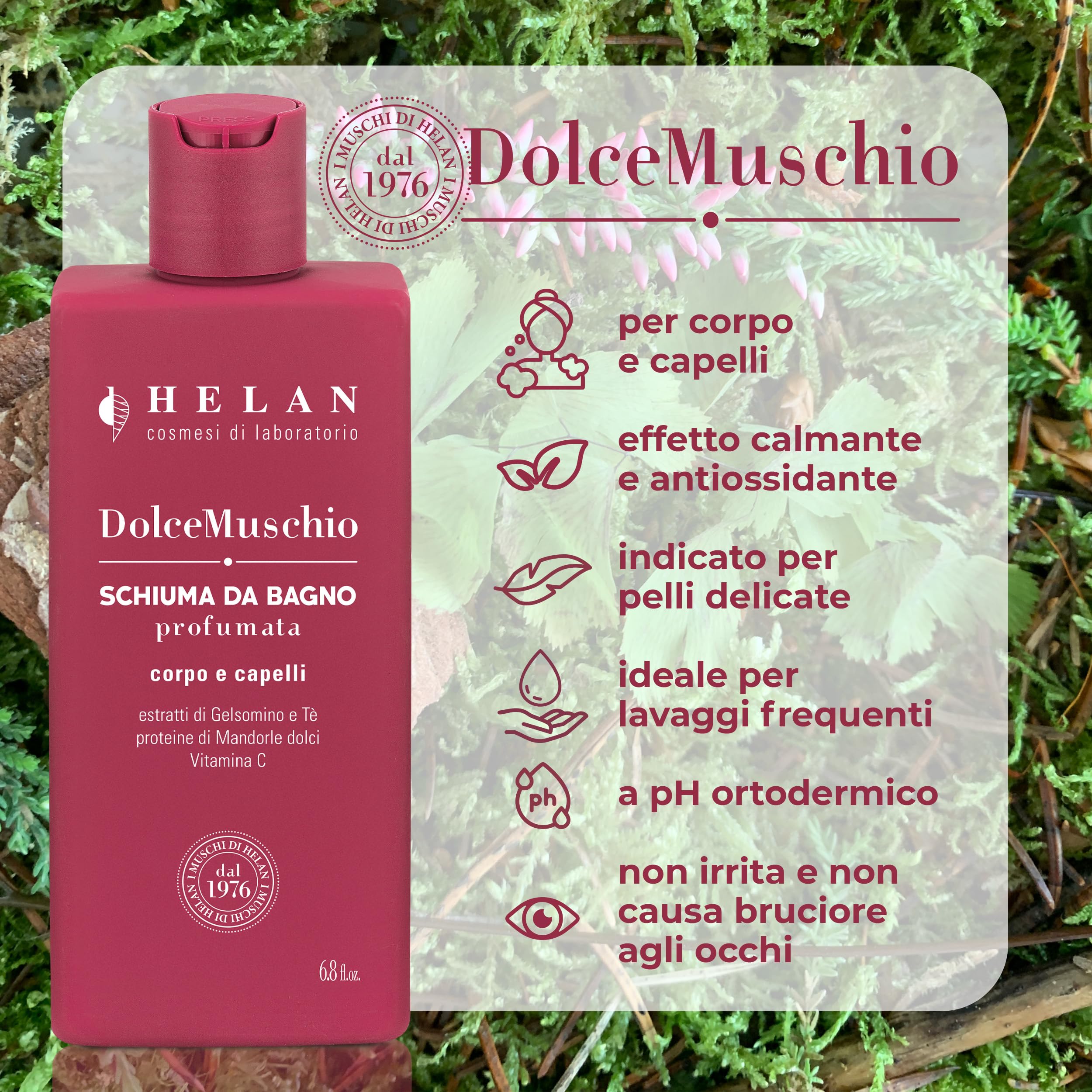Helan Dolce Muschio Dolce Muschio zestaw upominkowy dla kobiet i mężczyzn, z perfumowanymi kremami do ciała, perfumami, pianką do kąpieli do włosów i ciała Dolce Muschio, połączenie zapachów