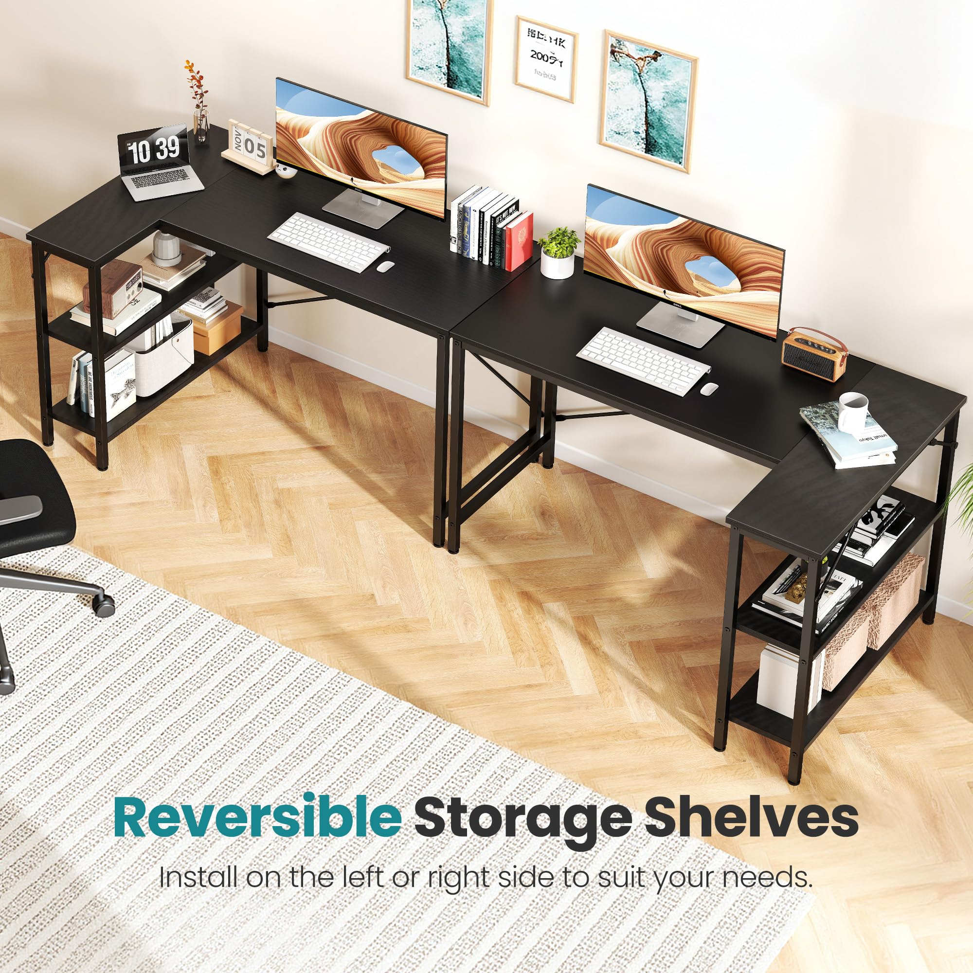 Amazon.com: OLIXIS 47 Inch L Shaped Desk, Corner Computer Gaming
