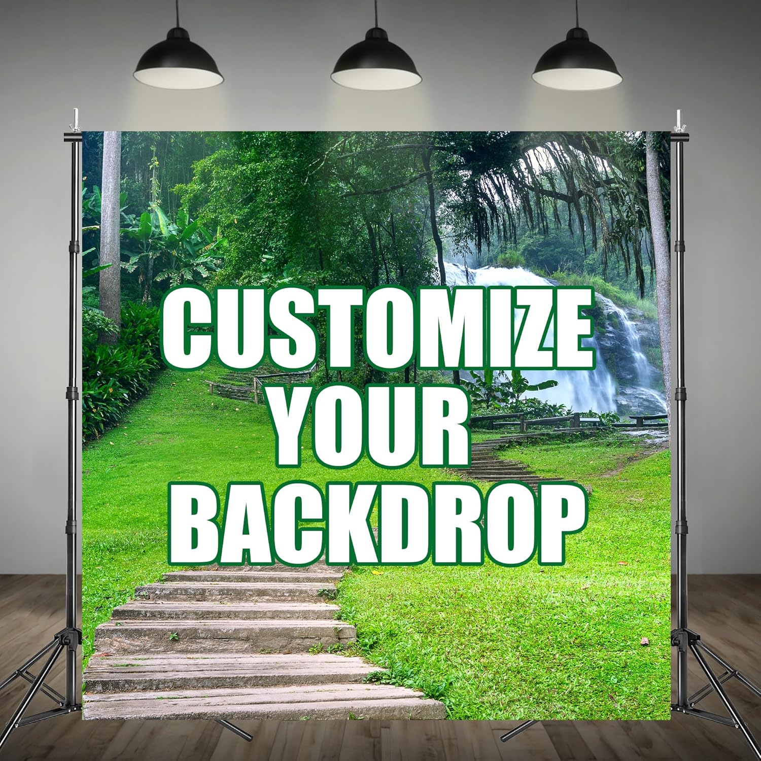 Amazon.com : Custom Backdrop Personalized with Picture, Logo or Text ...