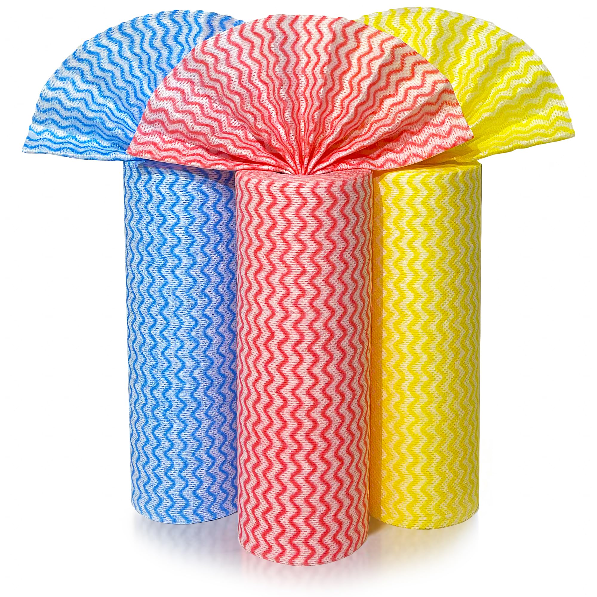GLL Disposable Cleaning Cloths Wipe Roll Dish Wash Cloths Cleaning Washcloth Towel for Kitchen Bathroom Furniture and Car