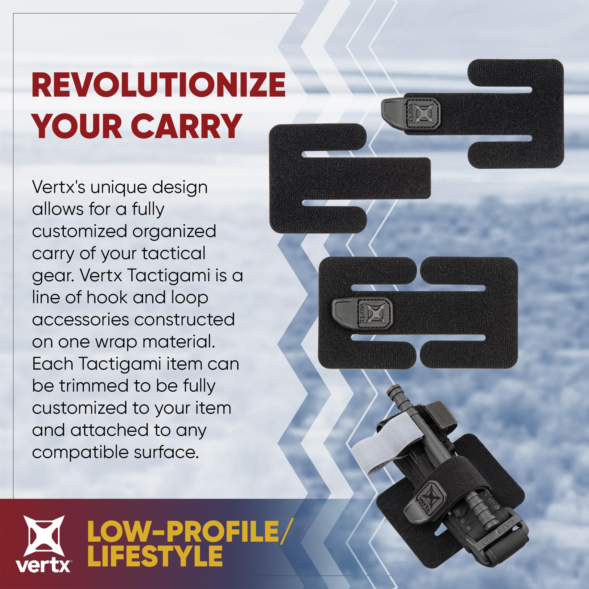 Vertx Tactigami BAP Tactical Belt Adaptor Panel Strap Attachment Compatible with MOLLE System Accessories Pouch, Medium, 2-Pack