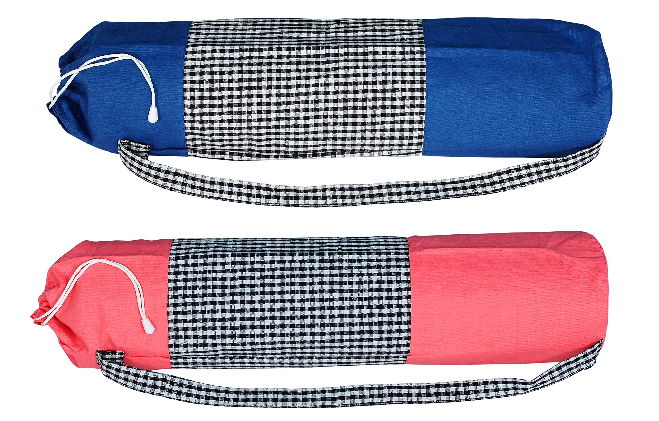 alemah Cotton Yoga Mat Cover Bag/Cover with Shoulder Strap and Draw String Closer Type, Blue & Pink, Pack of 2. (B0B7GMBZZQ) Amazon Price History, Amazon Price Tracker
