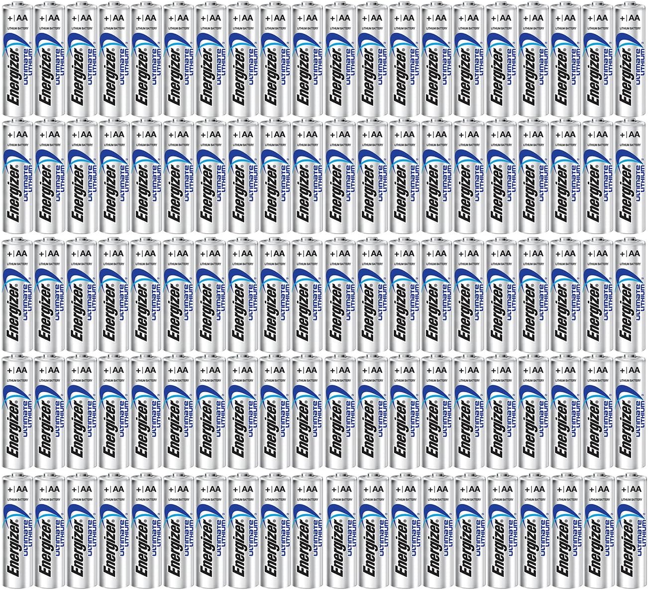 Product image of Energizer 100AA Ultimate Lithium Long Lasting Leakproof Batteries