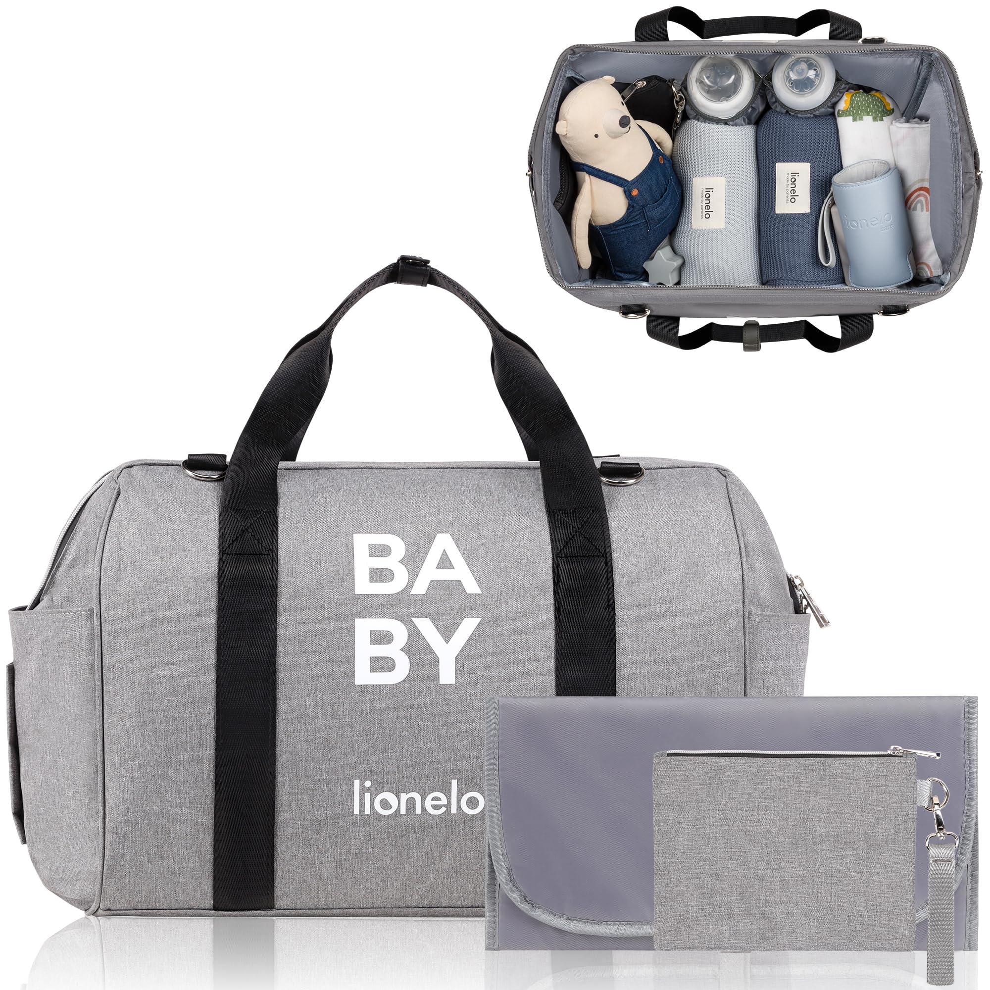lionelo Ida Mom Bag Borsa termica per passeggino BLUE