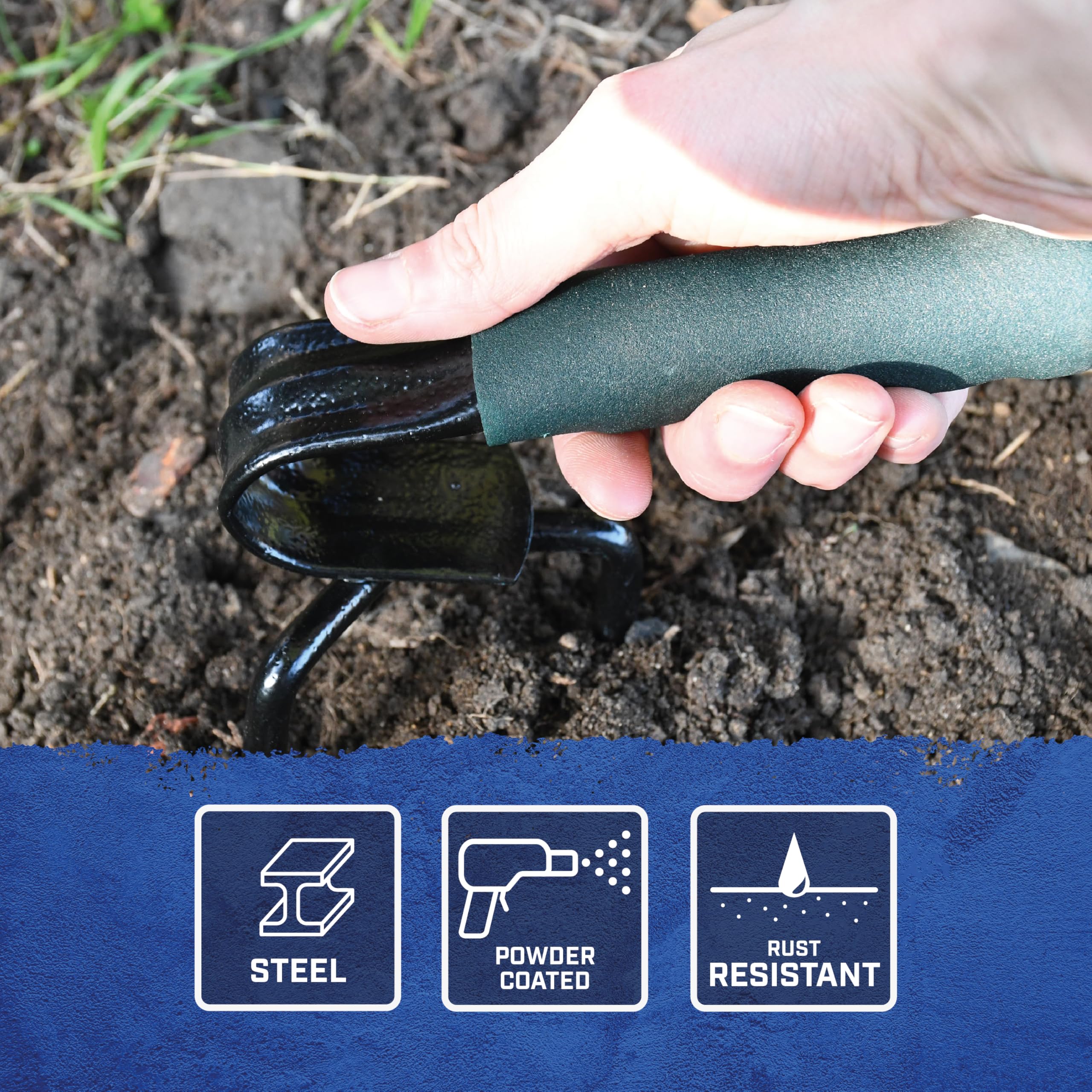 Faithfull Tools FAIESSMPC Essentials Mini-cultivateur à main Bleu 8,5 x 23 x 17 cm
