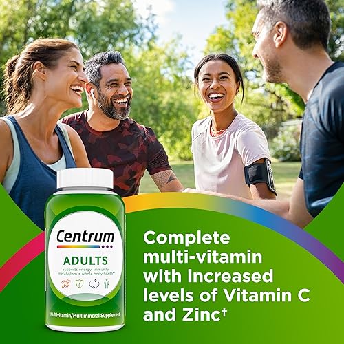Miniatura 2 de Centrum Suplemento multivitamínico/multimineral para adultos con antioxidantes, zinc, vitamina D3 y vitaminas B, sin gluten, ingredientes sin OMG,
