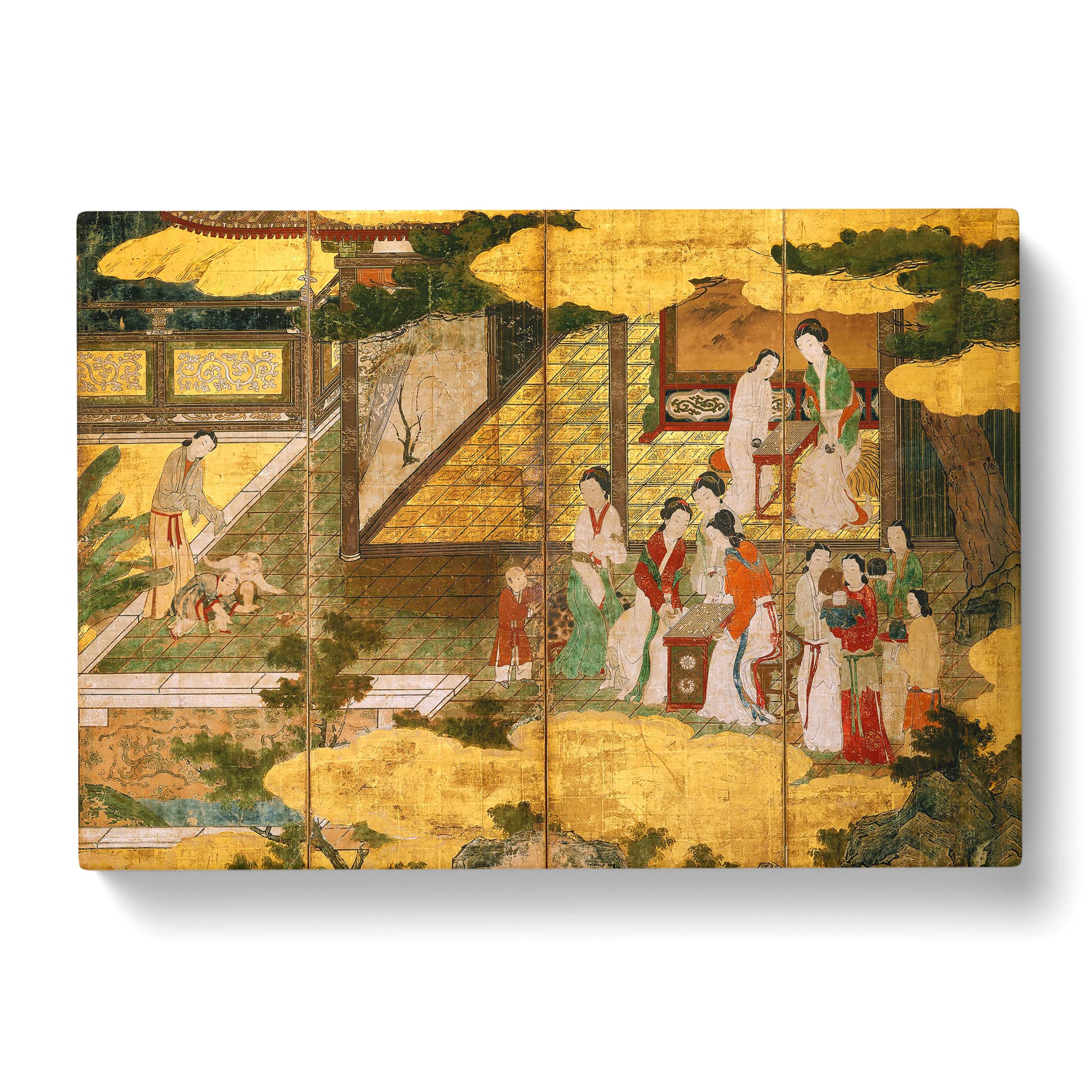Golden Palace By Kano Eitoku Canvas Print, Mixed, 25L x 50W cm - Image 3