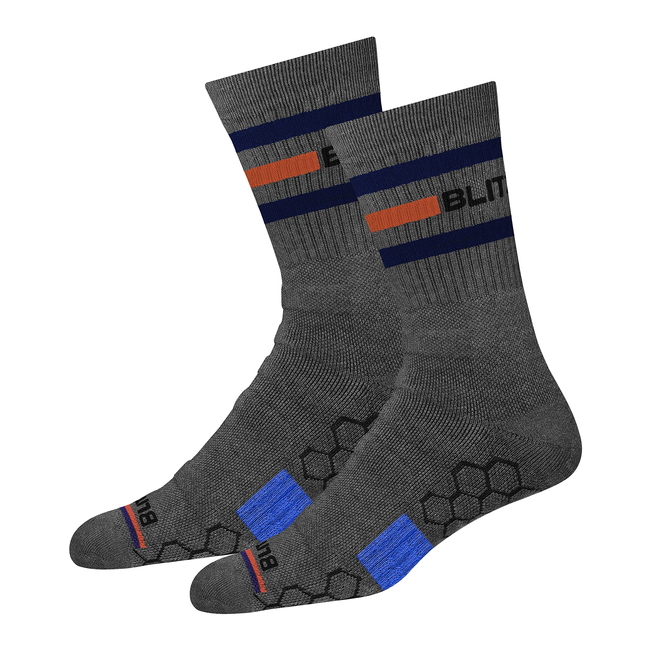 BLITZSOX Hi-Tech Performance Calzini Sportivi per Uomo e Donna (Corsa, Tennis, Allenamento e Fitness), Confezione da 3