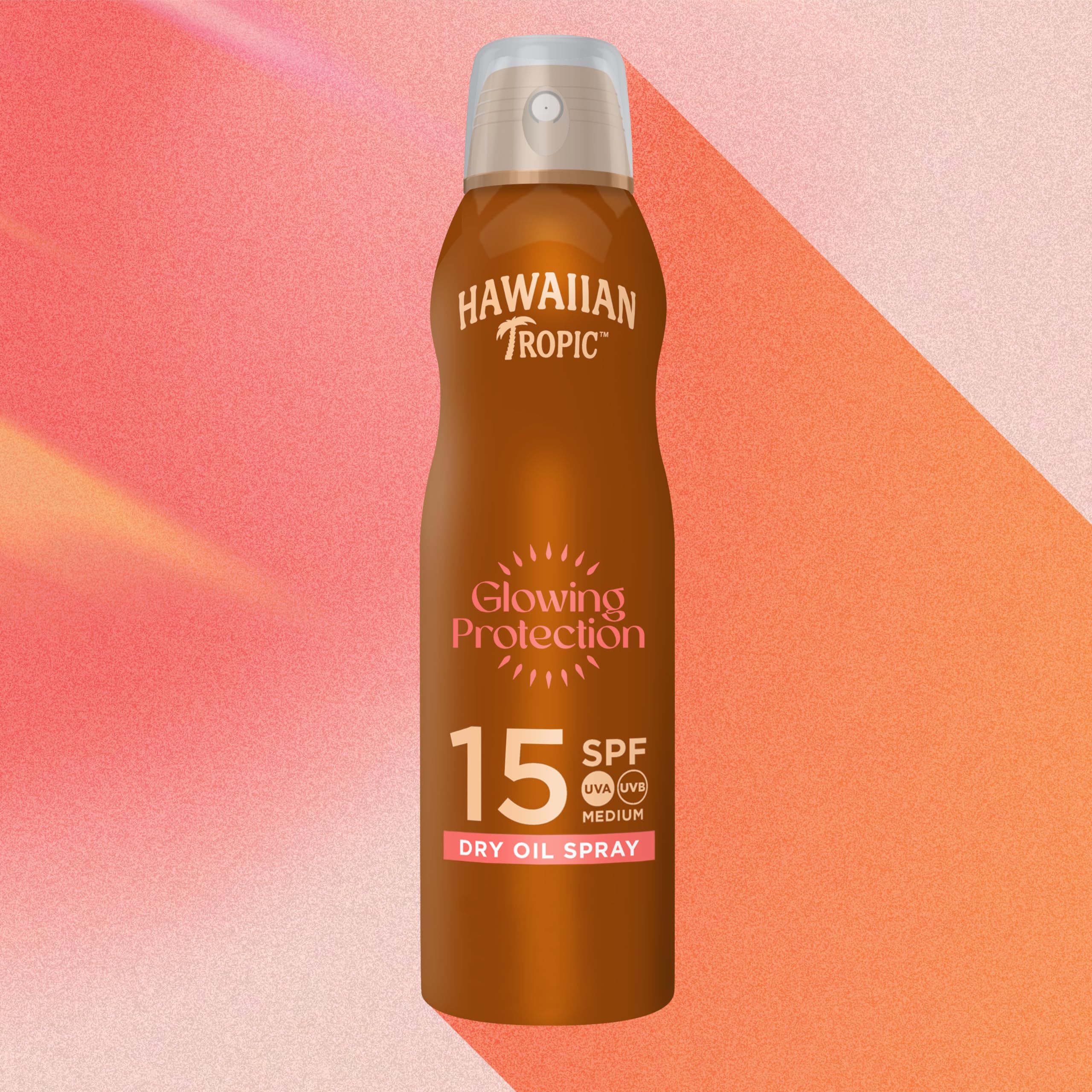 Hawaiian Tropic Olio Secco Spray Nebulizzante Protettivo, Resistente all'Acqua con Protezione Solare SPF 15 UVA e UVB, Profumo Tropicale con Ingredienti Botanici delle Hawaii, 177 ml