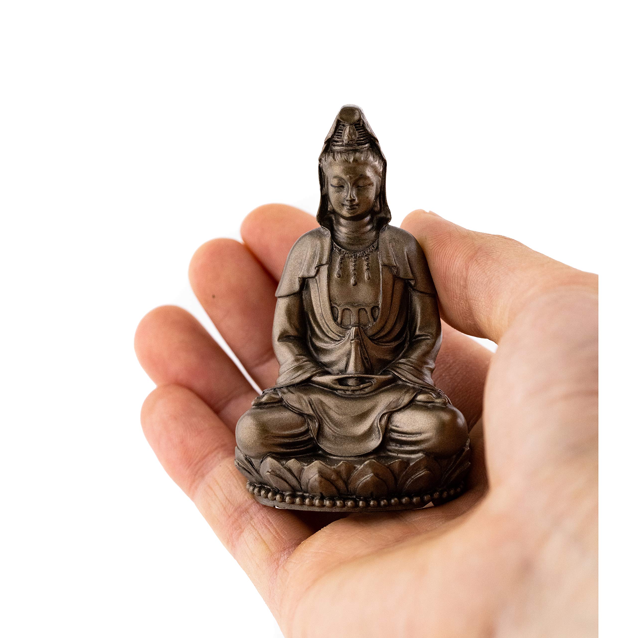 Top Collection Small Quan Yin Decorative Statue HandPainted Guan Yin