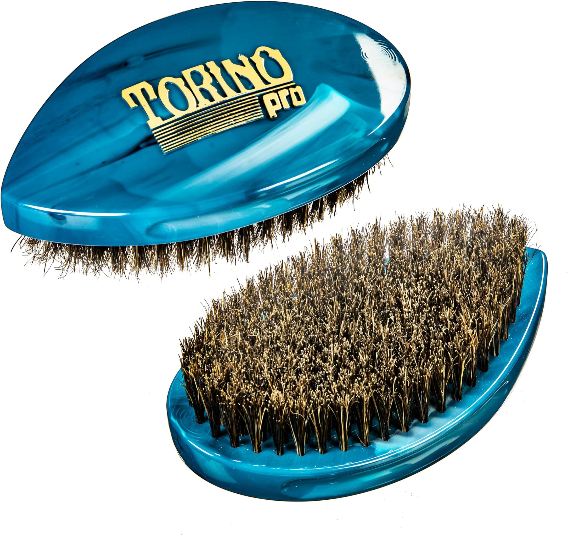 Torino Pro Curve Wave brush #233 - Curved Medium Soft Shower brush - Extra long bristles - great for laying down waves