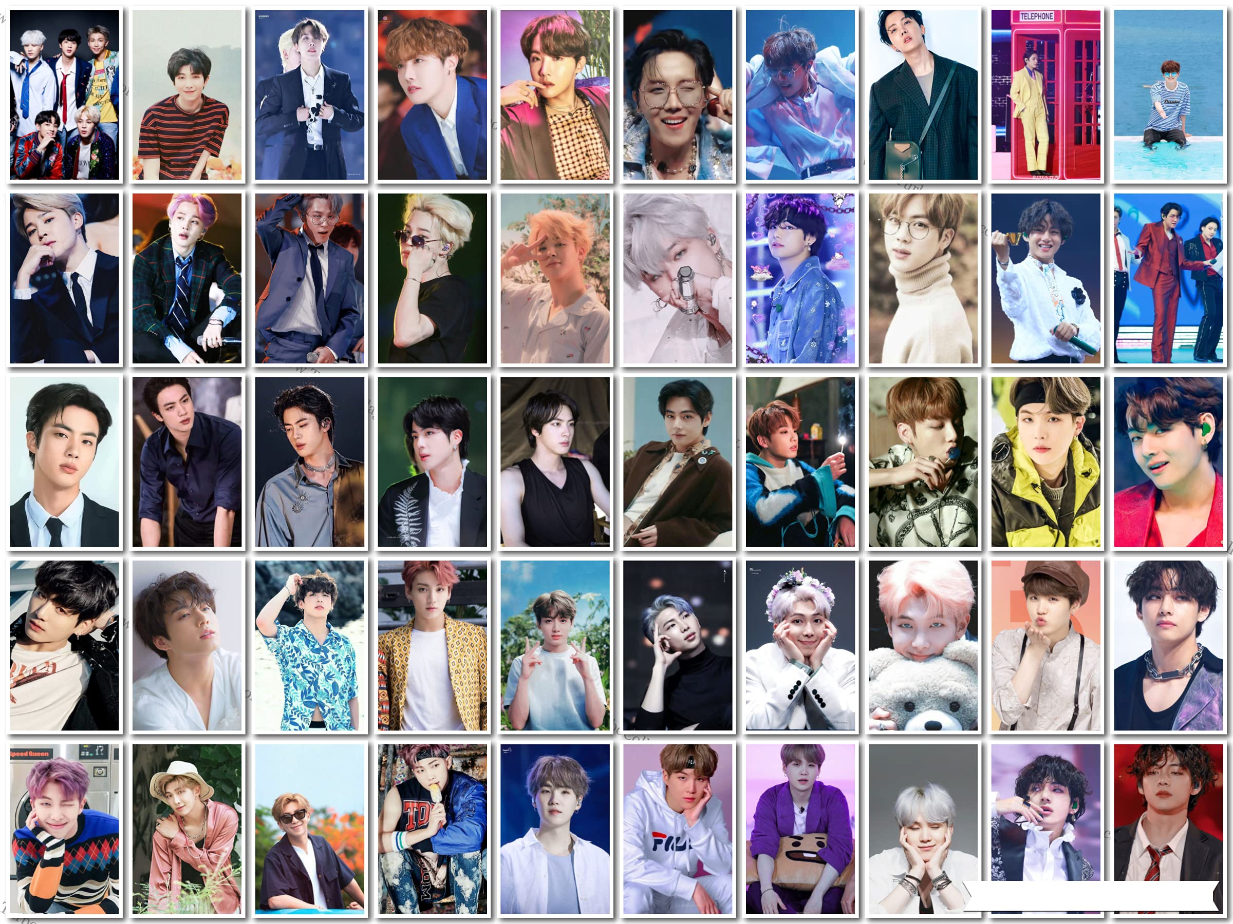 KARTMEN A4 Photocard Paper HD Quality BTS Band Members Photos (8.2 