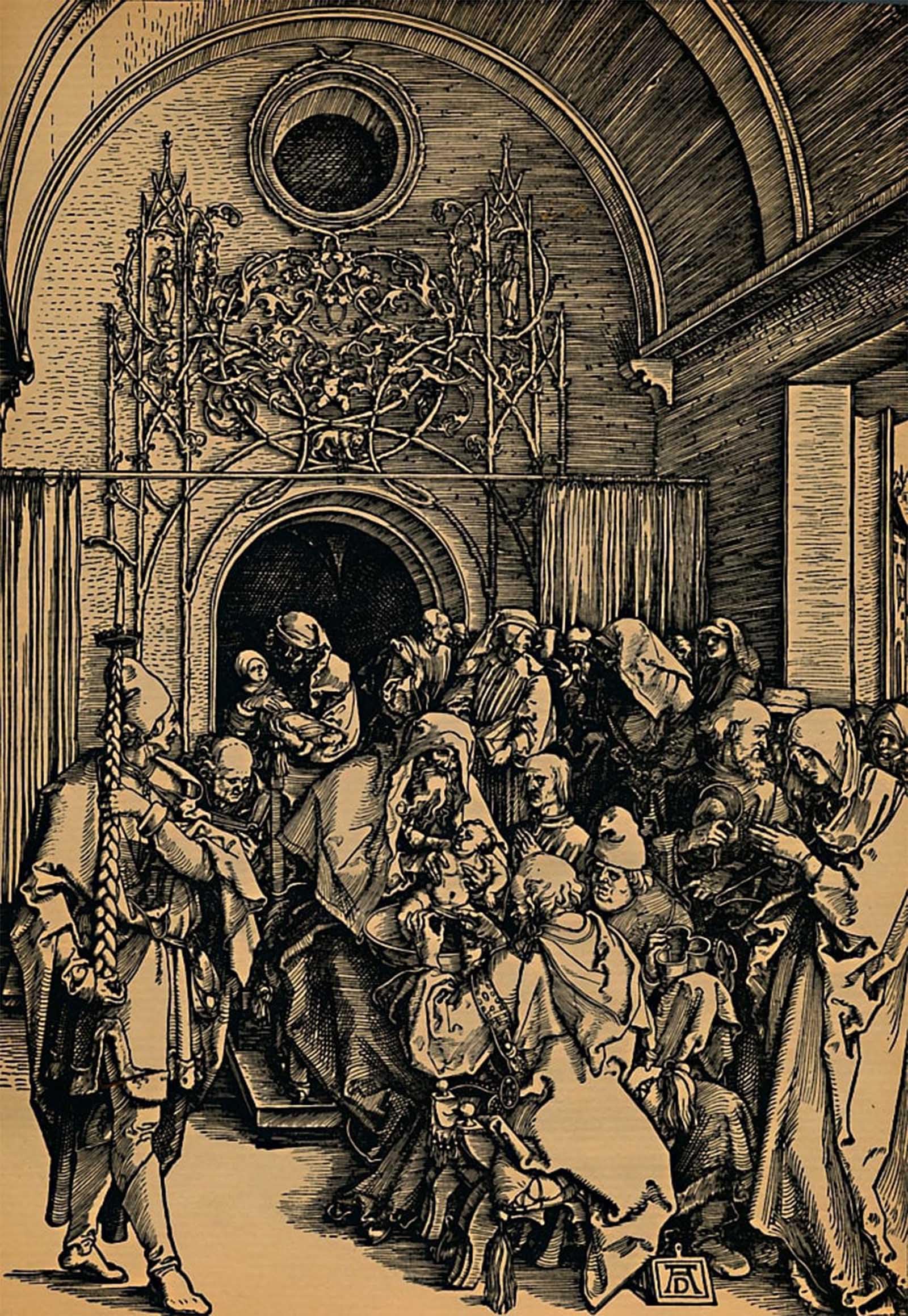 ARTXLXXBN Famous Art Print Poster Vintage Wall Art Circumcision of Christ by Albrecht Dürer Canvas Art Poster for Home Decor 60x90cm