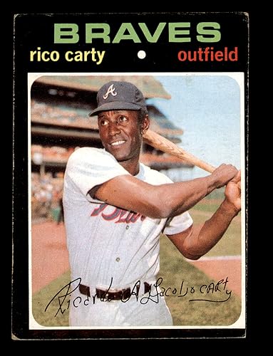 1971 Topps Regular Baseball card270 Rico Carty of the Atlanta Braves Grade Very Good