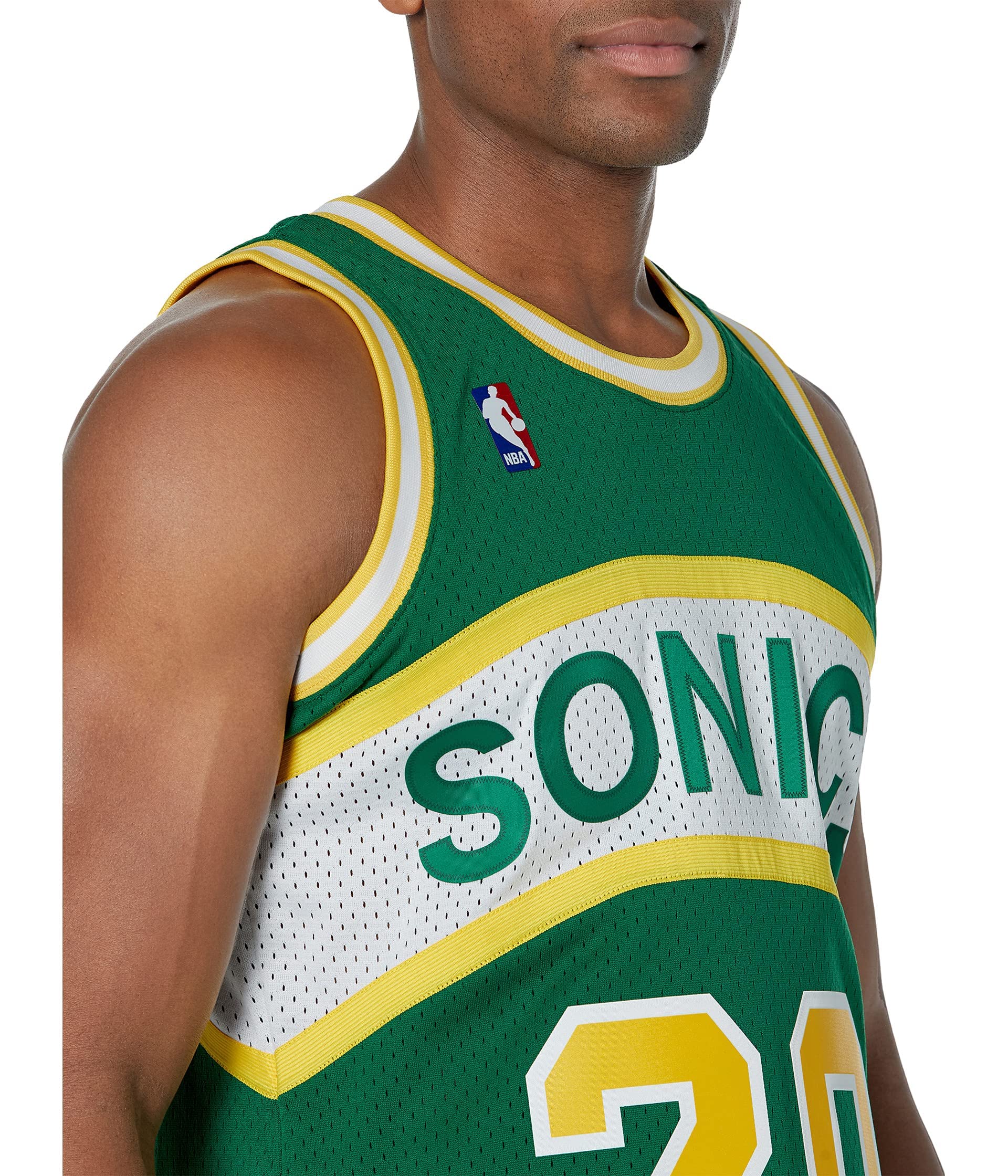 Mitchell & Ness Gary Payton #20 Seattle Supersonics 1994-95 Swingman NBA Trikot Grün