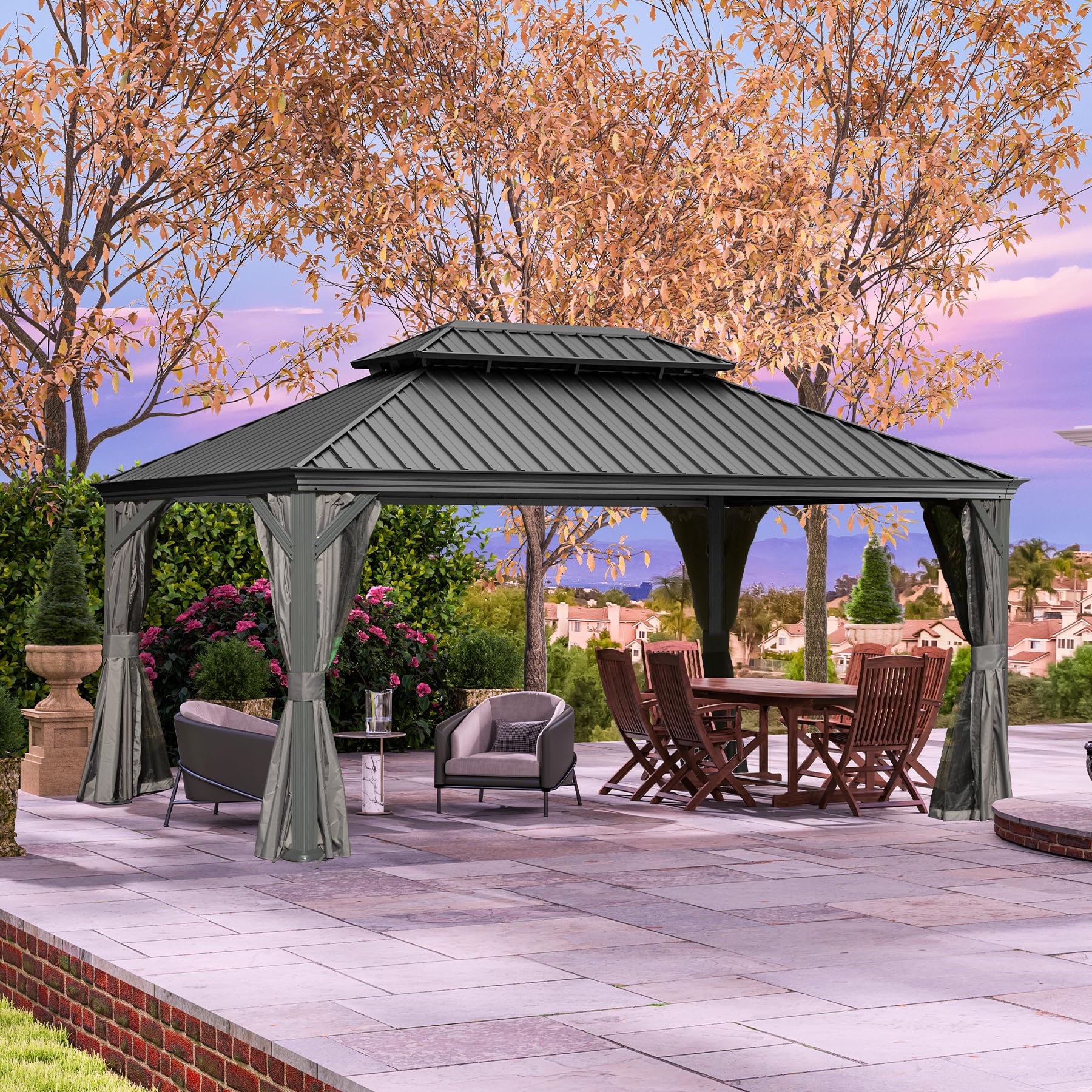 Domi 12x16 Hardtop Gazebo