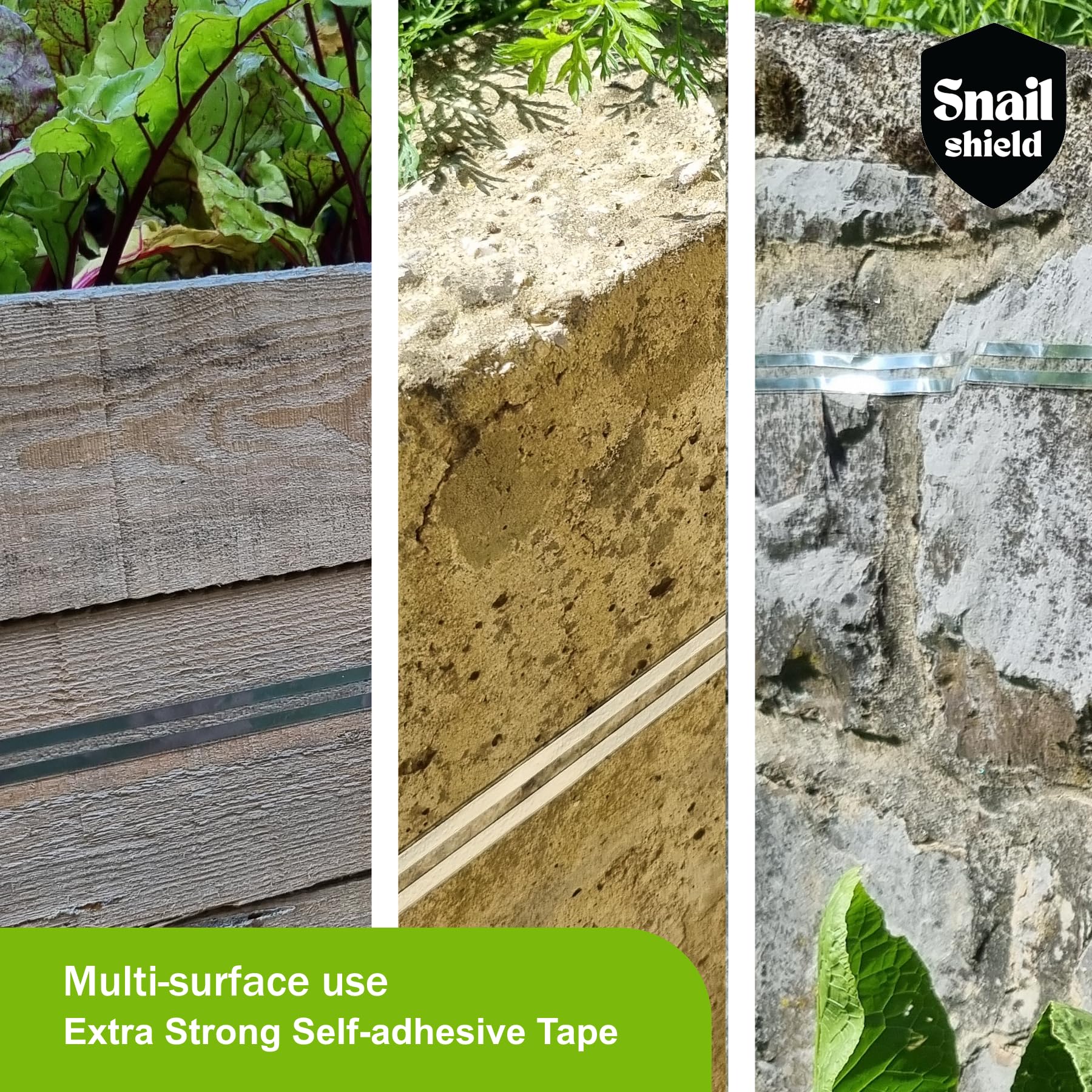 Snail Shield 2026 - Kit électrique pour plate-bande surélevée à escargots - Avec ruban de clôture de 11 m - Protection contre les limaces et les escargots - Pour jardins, parterres de légumes, plantes