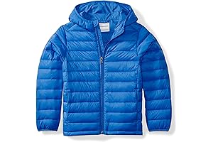 Amazon Essentials Boys' Lightweight Water-Resistant Packable Hooded Puffer Coat