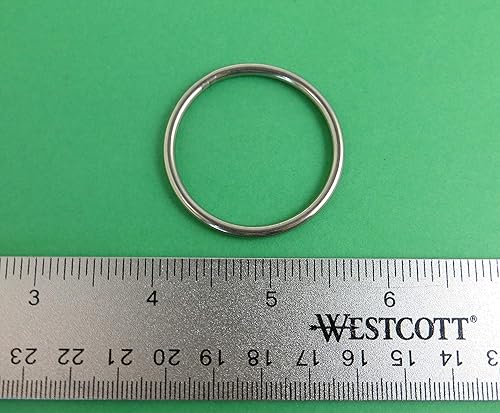 Miniatura 3 de US Stainless 10 piezas de acero inoxidable 316 anillo redondo soldado 18 pulgadas x 1 38 pulgadas (0.118 in x 1.378 in ID) grado marino