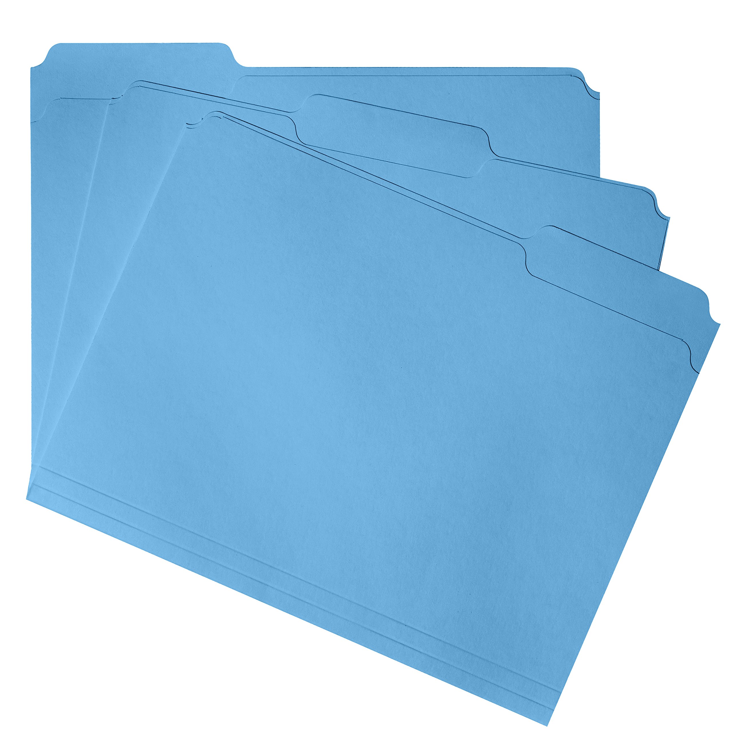 Blue Summit Supplies 200 Blue File Folders, Letter Size, 1/3 Cut Tab, Letter Size, Blue, Great for Organizing and Easy File Storage, 200 Per Box