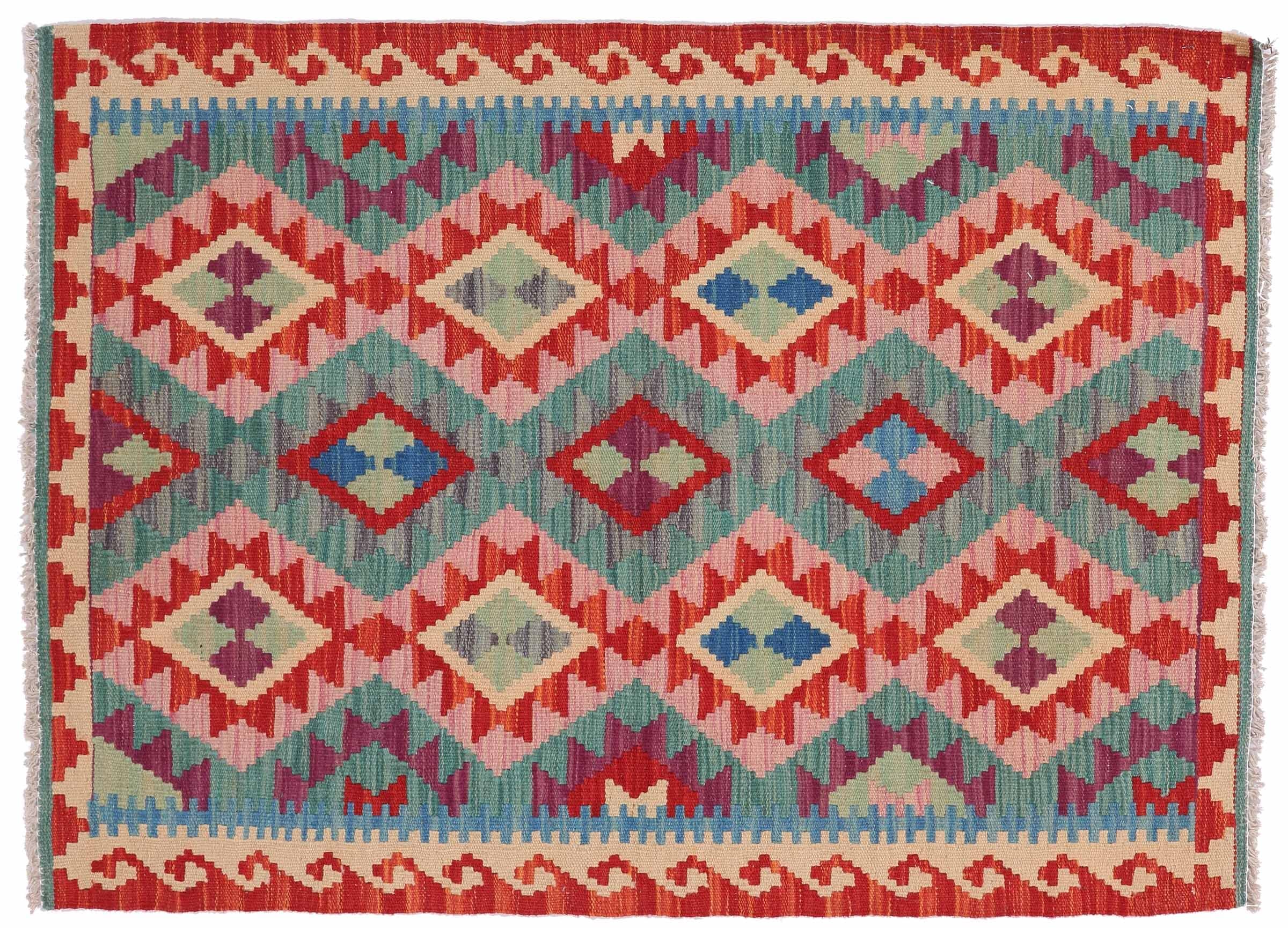 Tapis Kilim Afghan Maimana 80x120 cm pour une décoration bohème unique