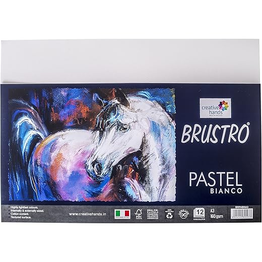 Brustro Pastel Paper 160 GSM A3 Pack of 12
