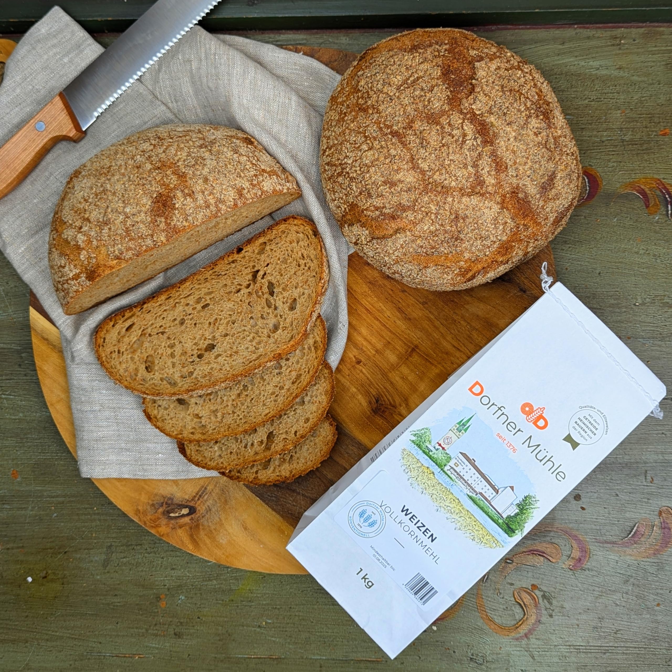Weizenschrot [2,5kg] - schonend geschroteter Weizen aus Bayern für rustikale Brote - 100% Weizen ohne Zusätze