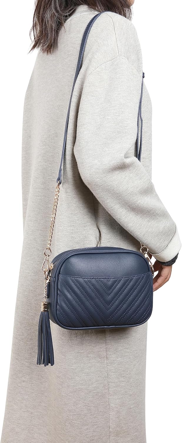 lola mae Quilted Crossbody Bag, Trendy Design Shoulder Purse - Image 2