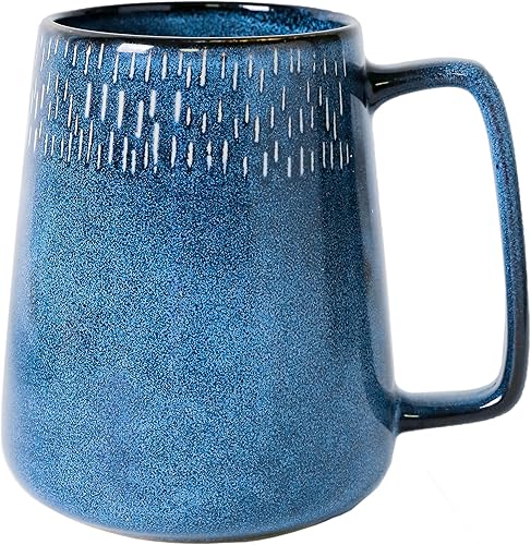 Taza de café de cerámica de 24 onzas, taza grande de café con leche, taza de té para cacao, capuchino, latte, cereales, apta para lavavajillas,