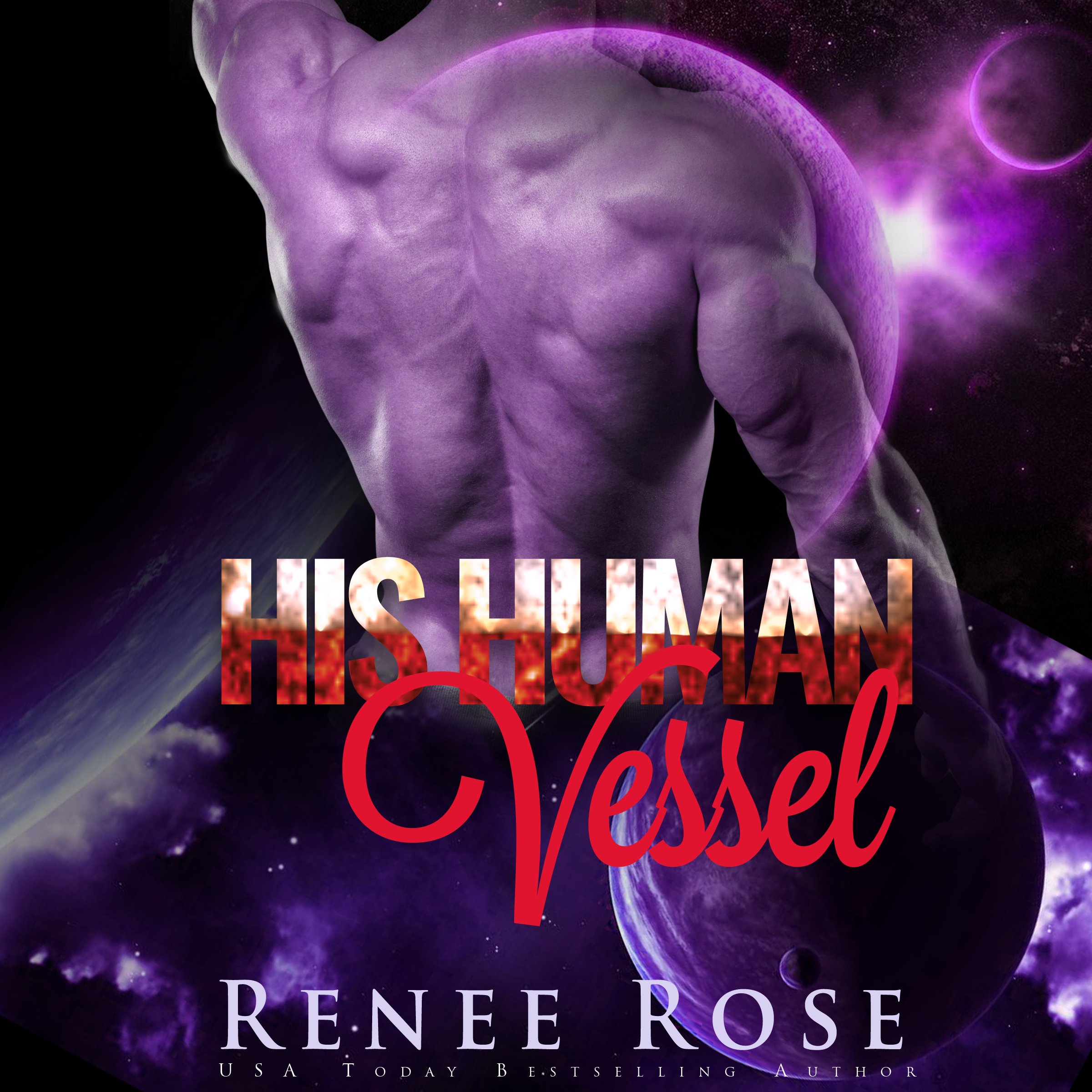 Cover art for His Human Vessel: An Alien Warrior Romance