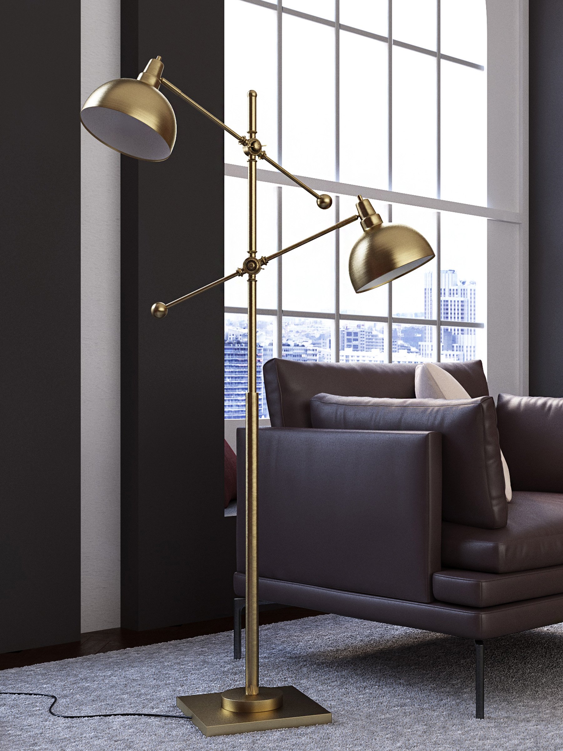 フローリングライト Lite Source LS-82605 Cupola Floor Lamp Decor Lamp - Amazon.com