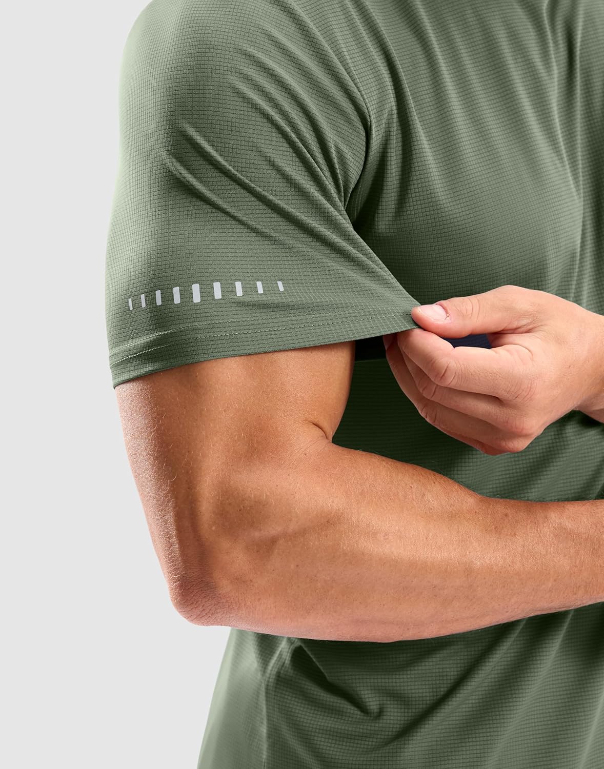 Men's Workout Breathable T-Shirts Dry Fit UPF 50+ Sun Shirts Lightweight Cooling Tee for Athletic, Running, Hiking - Image 6