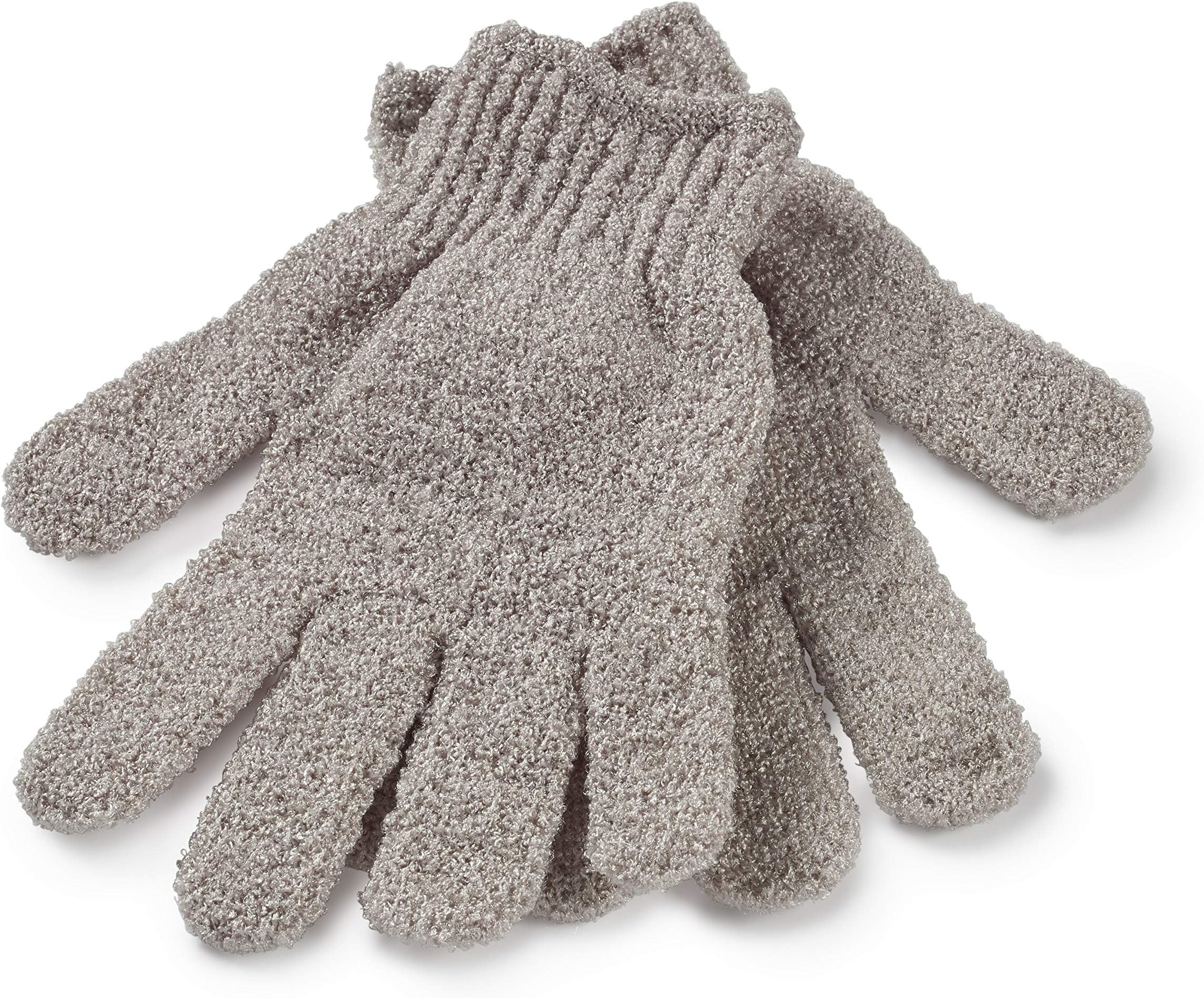 Exfoliating Gloves, Back And Body Scrubber, Shower Bath Spa, Cleansing, Washing, Exfoliating Wash Mitts, Loofah, Good For Circulation, Cellulite And Dry Dead Skin, One Size