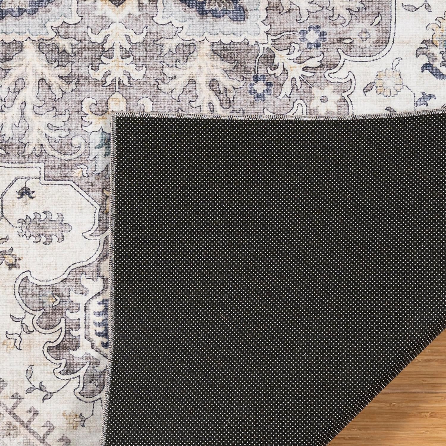 Gertmenian Indoor Easy-Care & Washable Area Rug – 2x6 Runner, Ideal for High Traffic Areas in Living Room, Bedroom, Entryway – Erin Gray, 23266