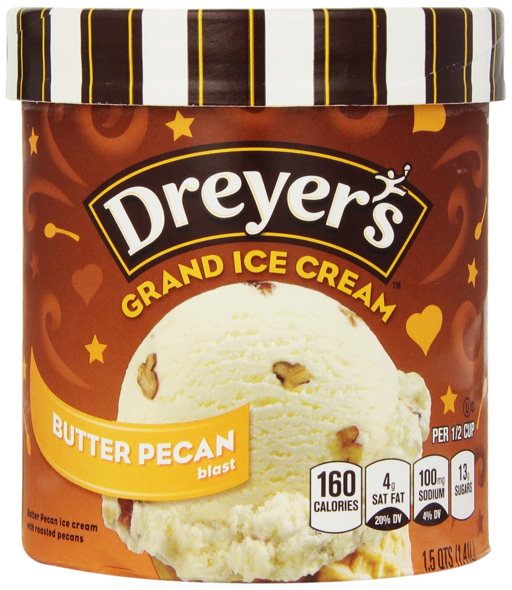 Dreyer's, Butter Pecan Ice Cream, 1.5qt (Frozen)