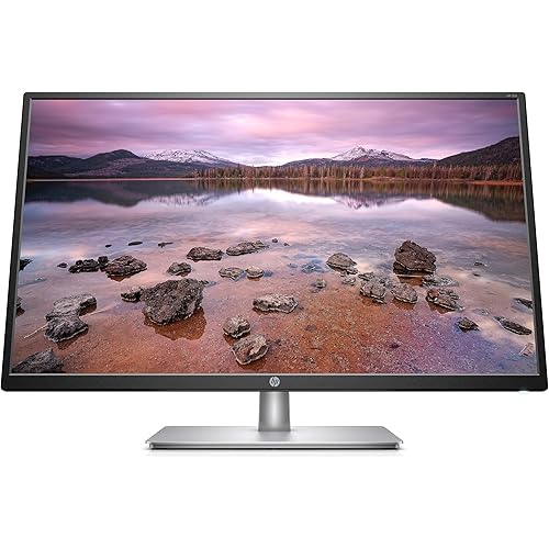 HP FHD IPS Monitor with Tilt Adjustment and Anti-Glare Panel- 32-Inch, Black/Silver