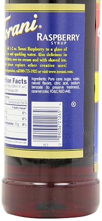Torani Syrup, Raspberry, 25.4-Ounce Bottles (Pack of 3)