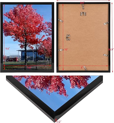 Vista 111 de Medog Marco de póster de 24 x 36 pulgadas, color negro, paquete de 2 marcos para fotos de 24 x 36 pulgadas, marco de galería de estudio, marco de 2P
