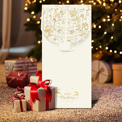 Miniatura 4 de Tarjeteros de Navidad o tarjetas de regalo (paquete de 18), sobres de dinero de Navidad para Navidad, cumpleaños, vacaciones, fiesta, festival de