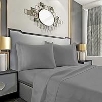 Vista 25 de Mocassi Juego de 2 fundas de almohada de tamaño estándar, fundas de almohada, protectores de almohada, sábanas de lujo de 1800 hilos y fundas