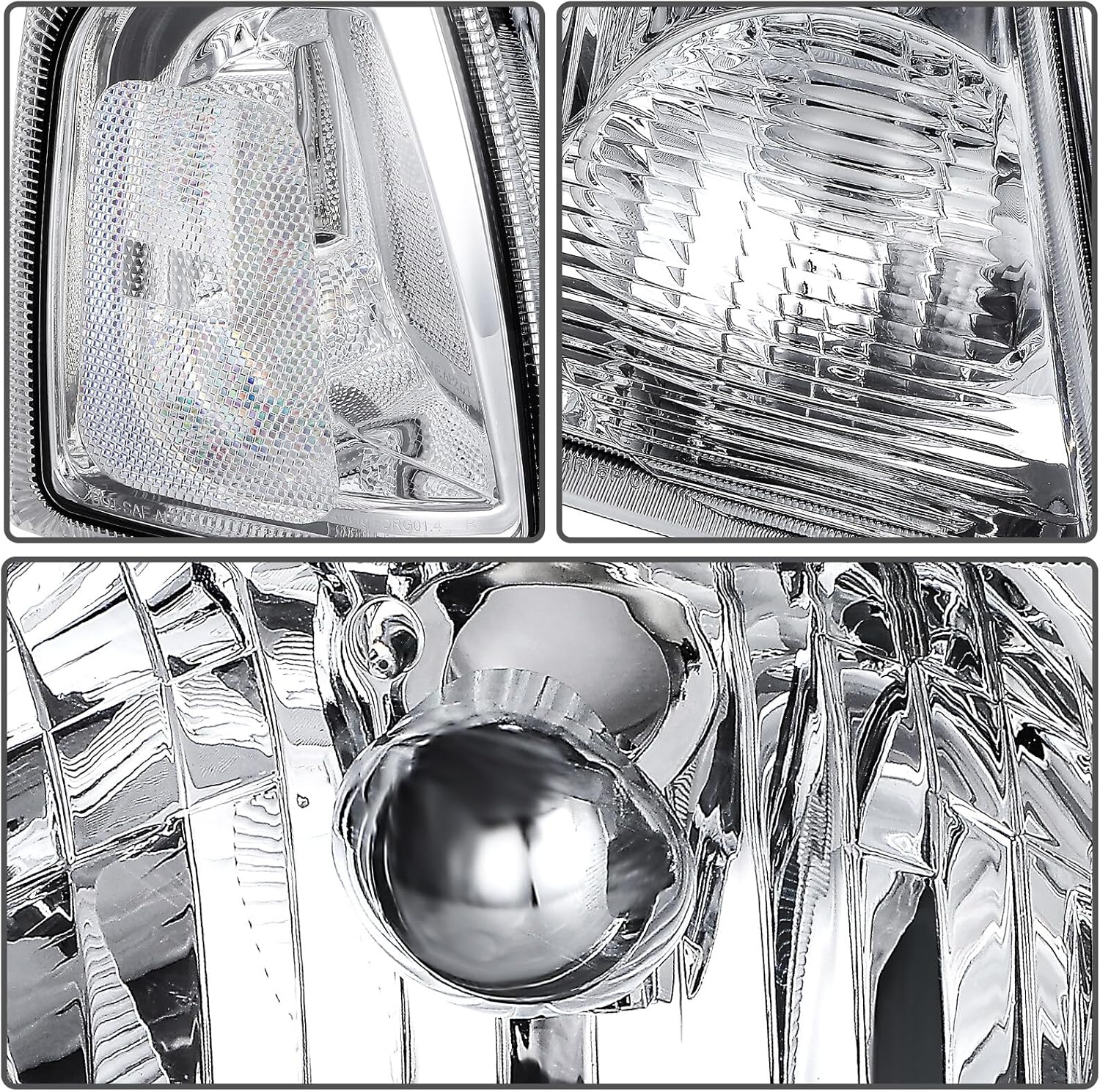 Headlight Assembly Compatible with for ford for Ranger 2001-2011 Bulbs Not Included FO2503173 FO2521168 FO2531171 6L5Z13008AA 1L5Z15A201AA 6L5Z15A201AA