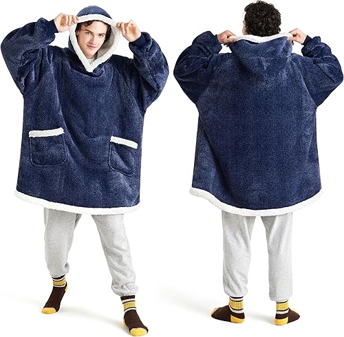 Vista 88 de Bedsure - Manta corta de sherpa para llevar puesta