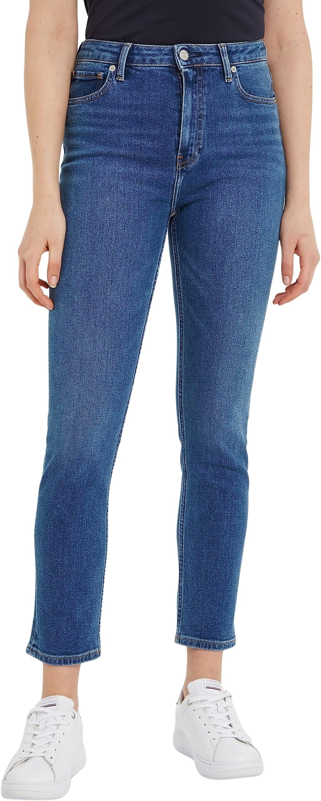Tommy Hilfiger Slim Cigarette Hw A Jane Ww0ww39617 - Spodnie jeansowe Kobiety