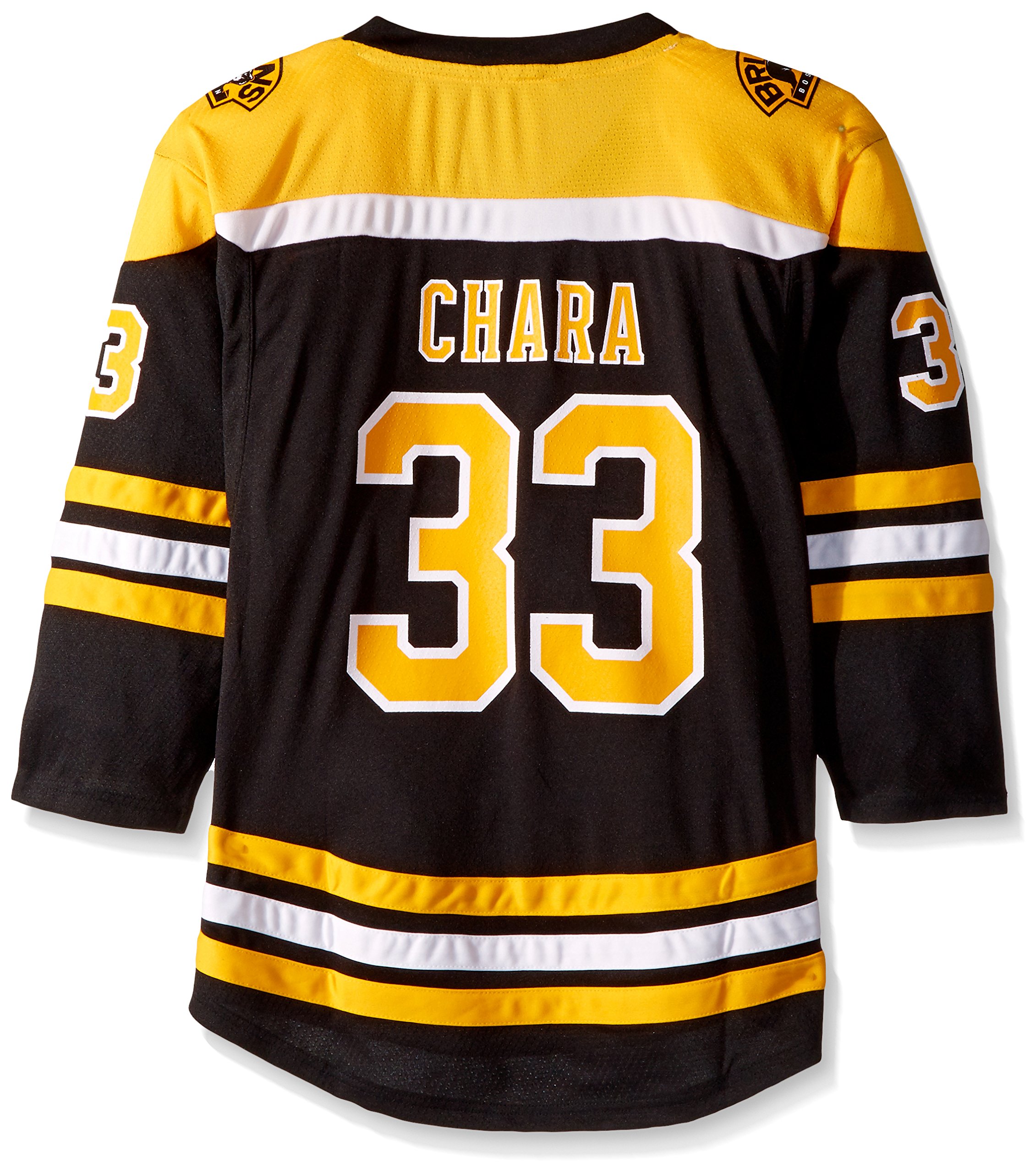 NHL Boston Bruins Youth Boys Replica Home-Team Jersey, Small/Medium, Black