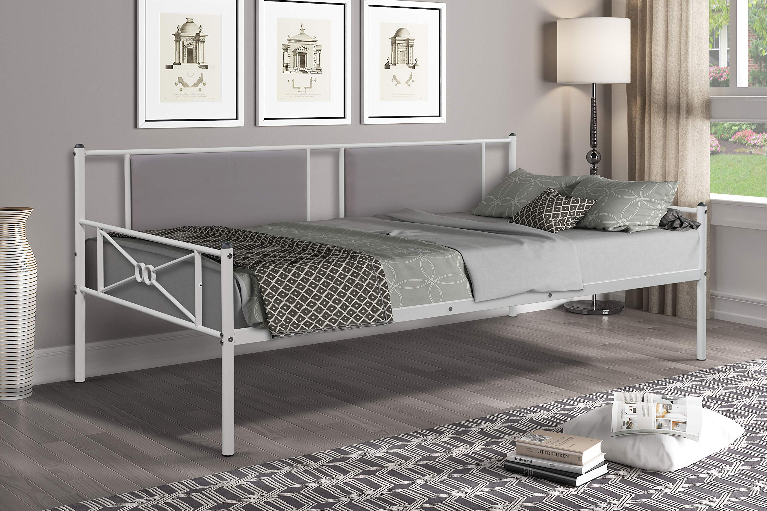 Buy Twin Daybed, Metal Daybed Frame with Headboard, Footboard and
