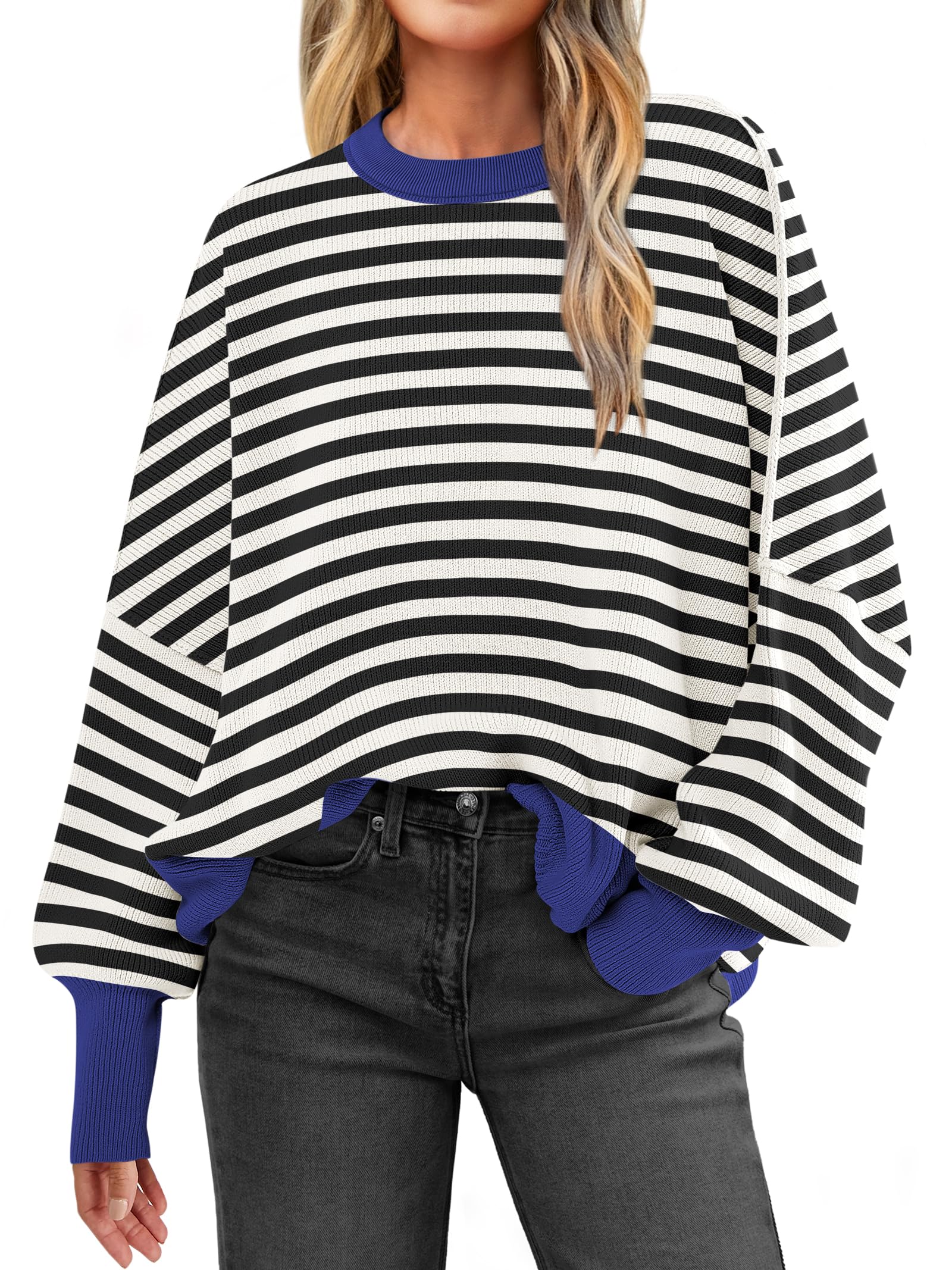 ANRABESS Women's Oversized Knit Sweaters 2026 Fall Outfits