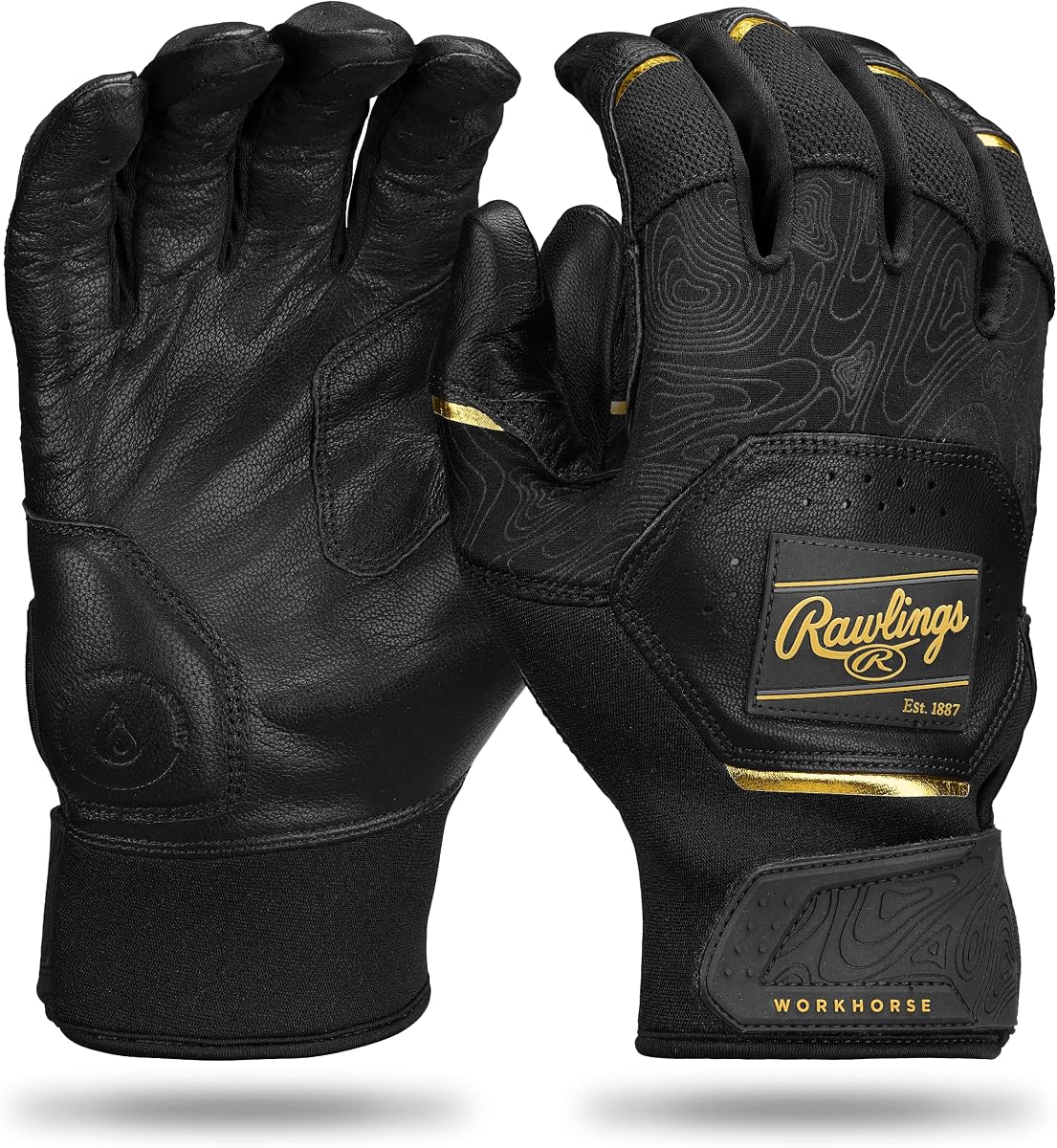Rawlings | Guantes de bateo de béisbol Workhorse | Tallas para adultos | Múltiples colores