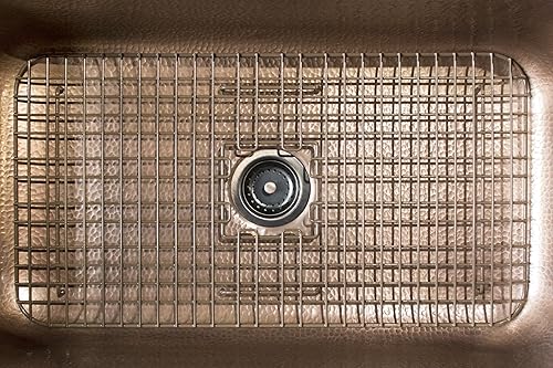 Miniatura 3 de SinkSense Rohe - Rejilla inferior para fregadero de cocina, 27.75 x 13.375 pulgadas, color marrón antiguo