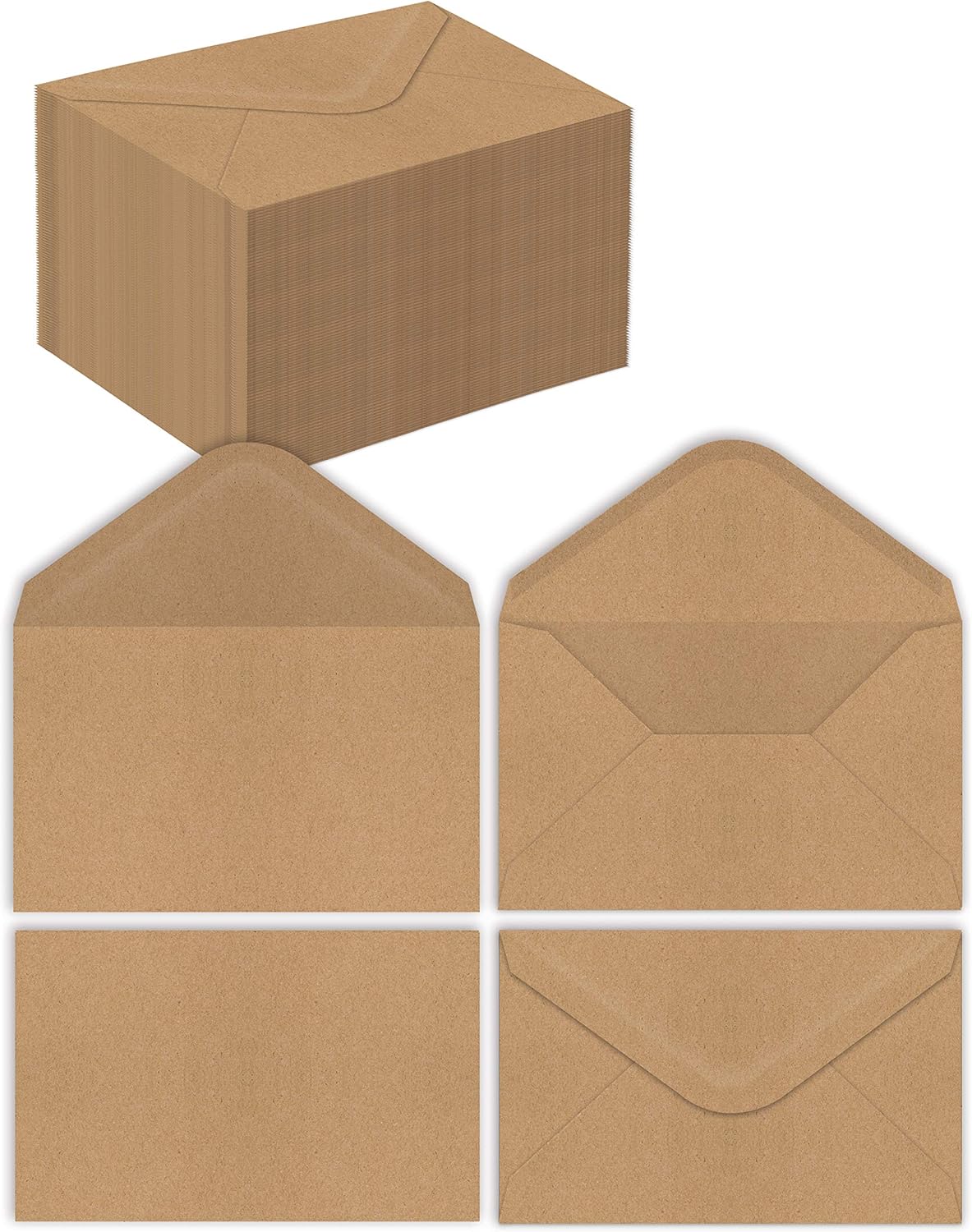 Better Office Products Kraft Mini Envelopes, 100Pack